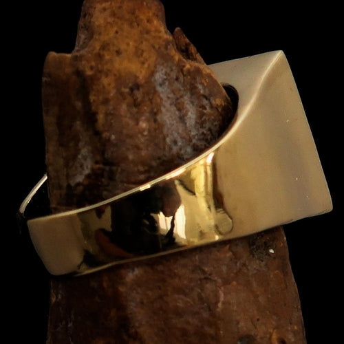 Perfectly crafted Men's Chess Player Ring Queen's Crown Red - Solid